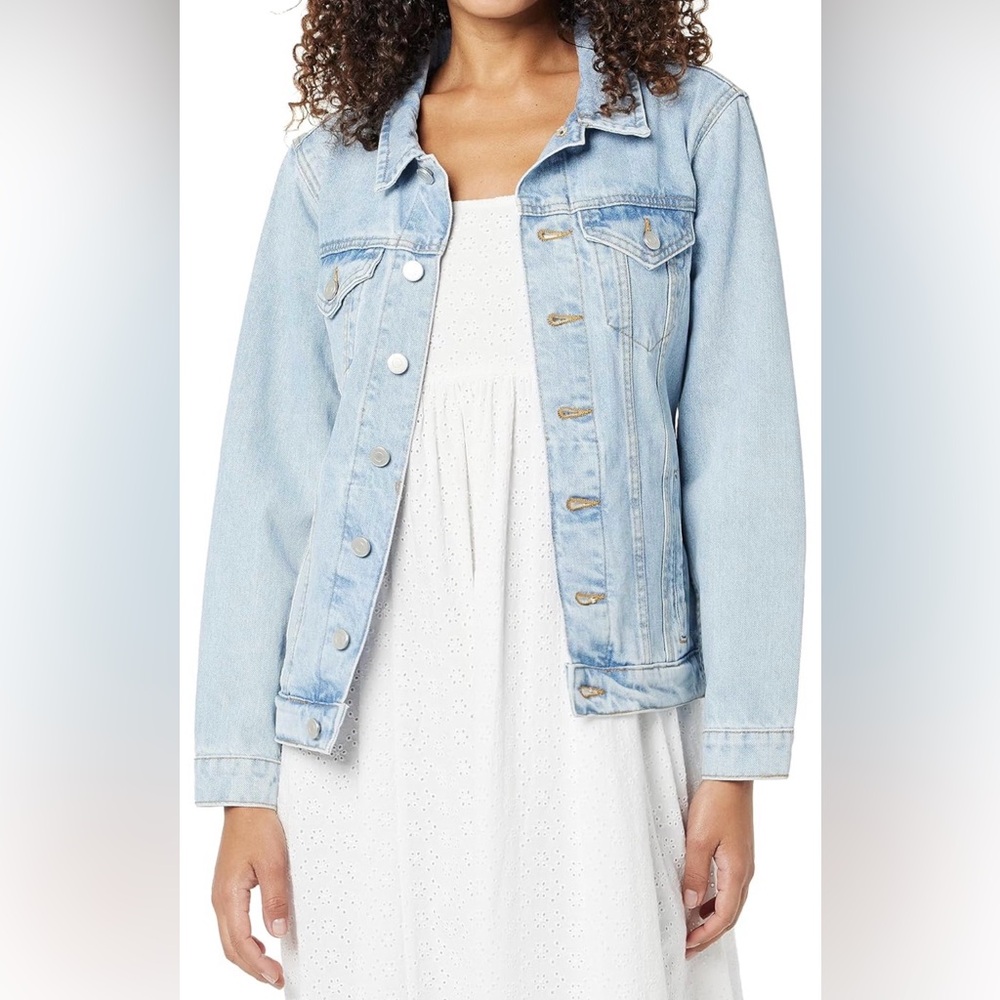 Denim Jacket - Women's Classic Jean Jacket size L - Picture 1 of 8